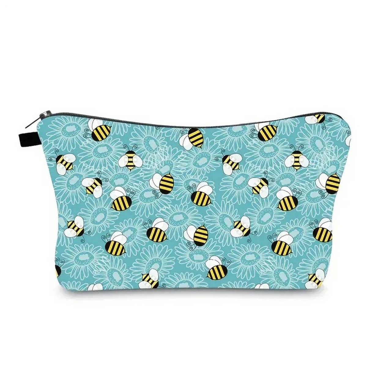 BEE PATTERN DOUBLE-SIDED PRINTED COSMETIC BAG_CWAB2258
