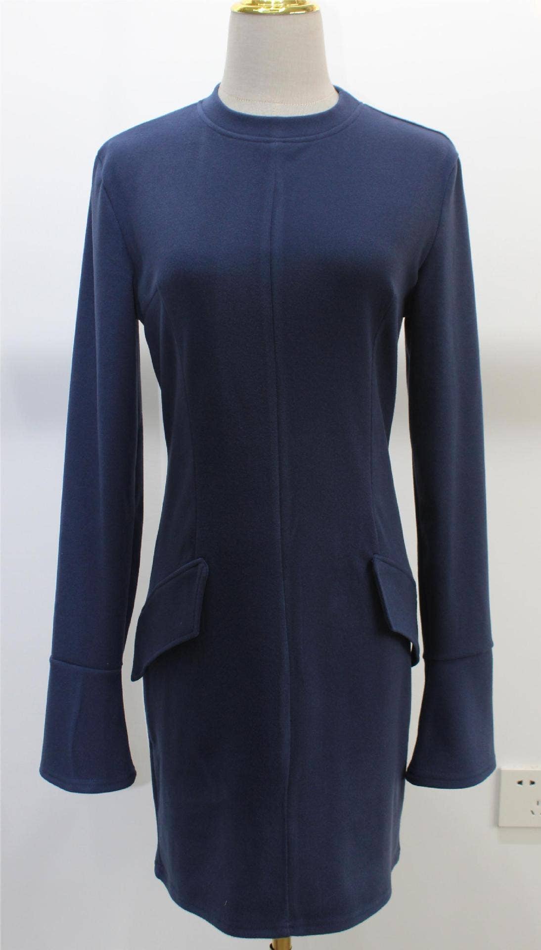 Fashion sexy elegant fitted long-sleeved dress