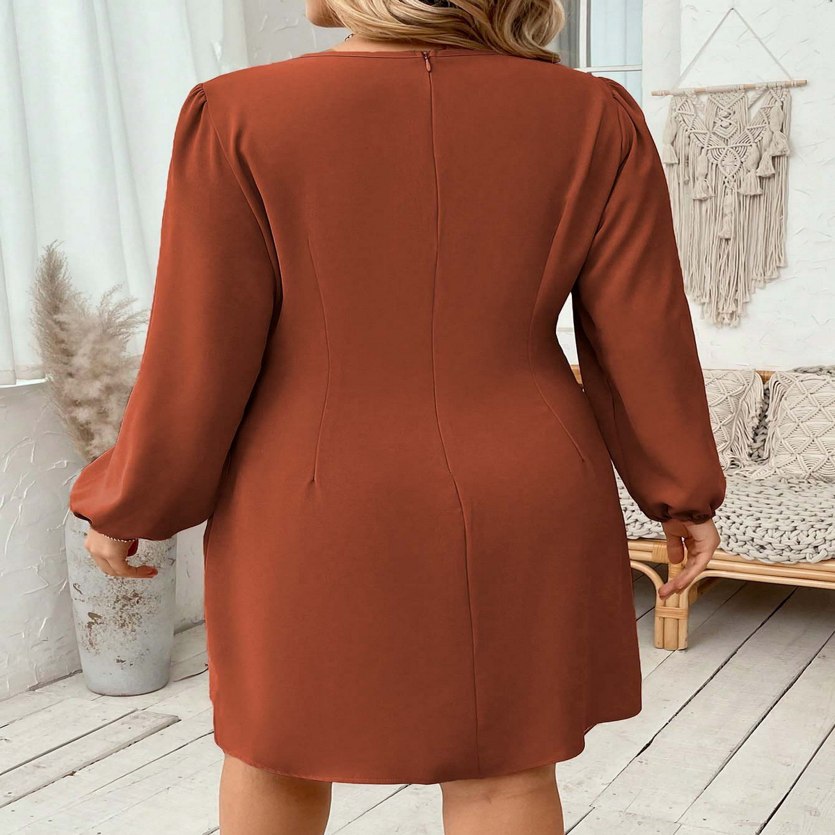 Autumn Lady Chic Dress ??Short and Classy_CWDSD8517