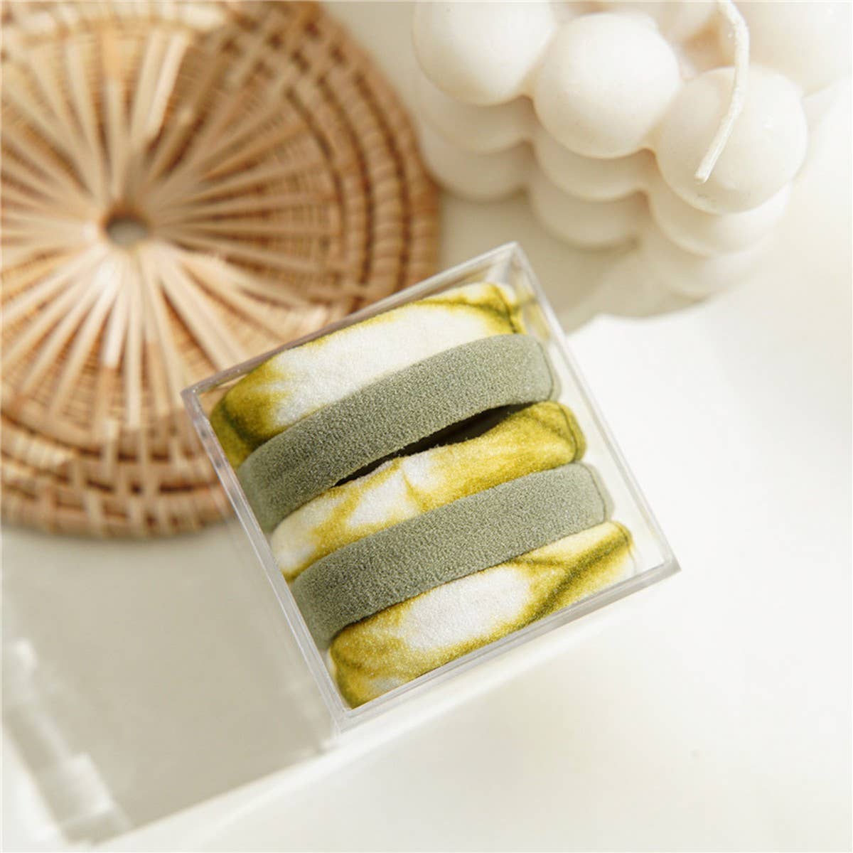 RETRO COLOR TIE-DYE HIGH ELASTIC HAIR TIES_CWAHA1123