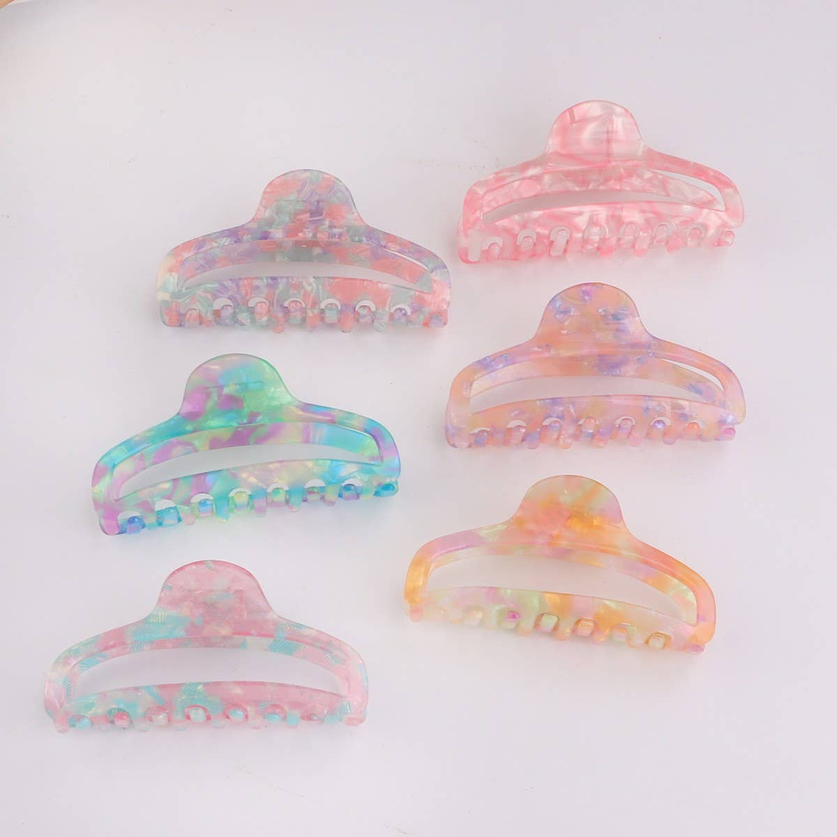 CWAHA1414_MULTICOLOR LARGE HAIR CLAW CLIP