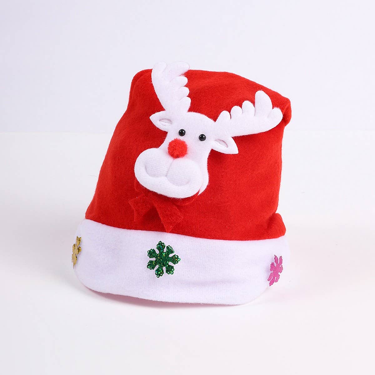 CHILDREN ADULT CHRISTMAS GIFT BRUSHED SANTA HAT_CWAH2316