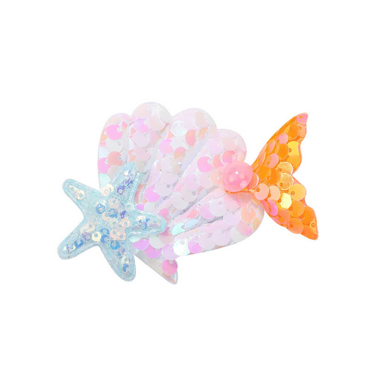 CHILDREN'S SHELL PEARL MERMAID HAIRPIN