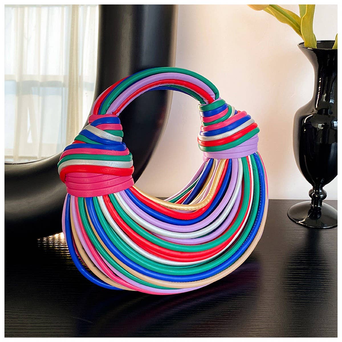 STYLISH BRAIDED DOUBLE KNOT BAG_CWAB1910