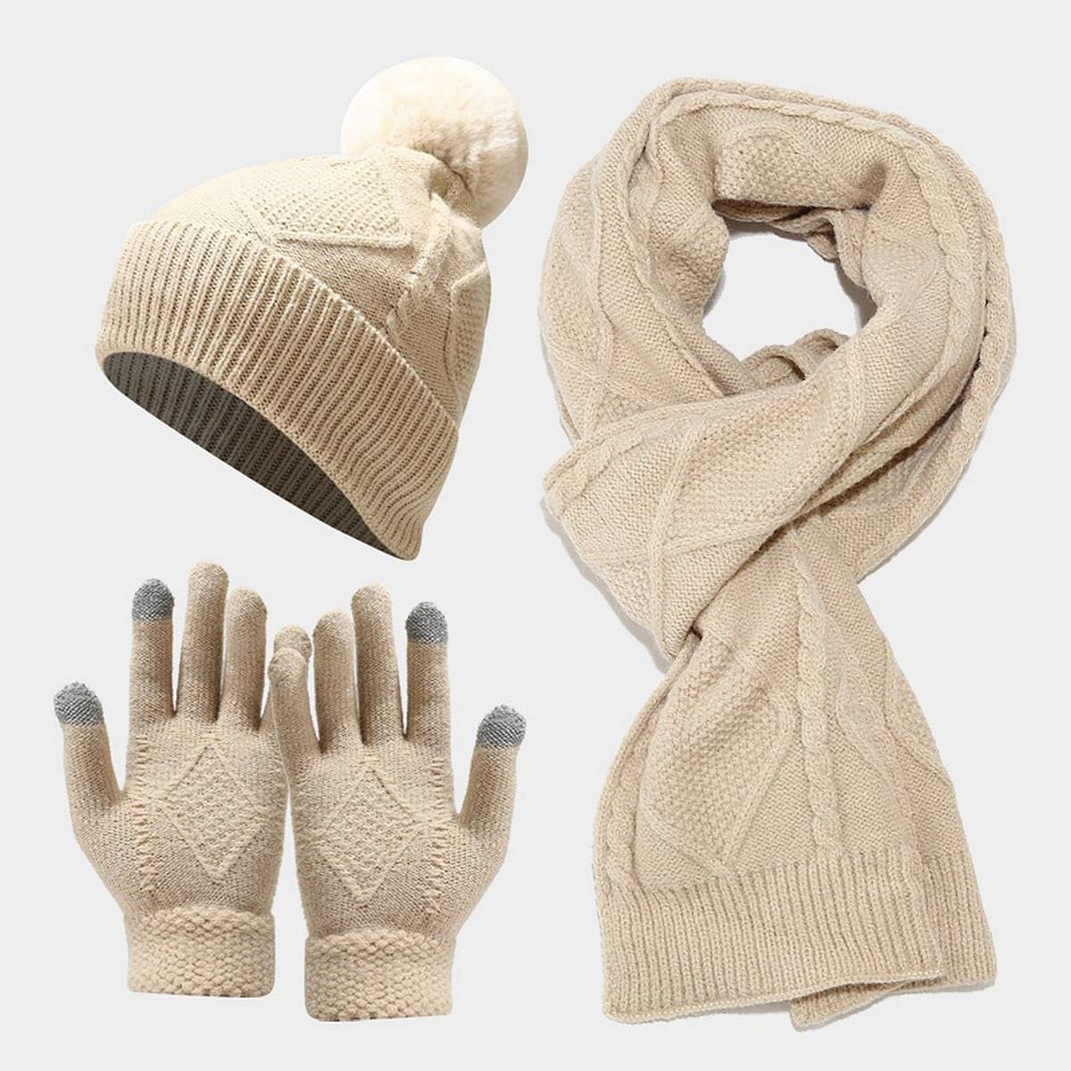 2024 NEW HAT SCARF GLOVES THREE-PIECE SET_CWAH1579