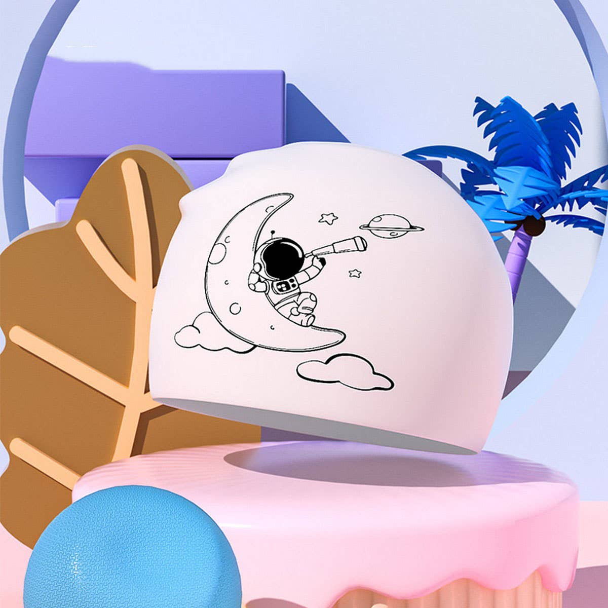 Kids Silicone Swim Cap ?Cartoon for Boys & Girls