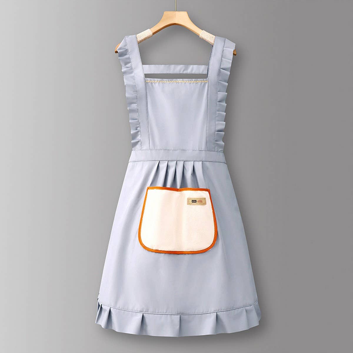 Houndstooth /Solid Color Waterproof Work Apron