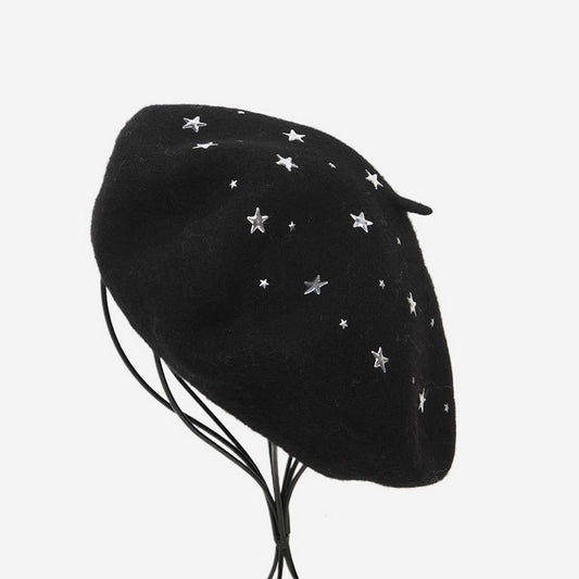 FIVE-POINTED STAR HOT DIAMOND FASHION BERET_CWAH1930