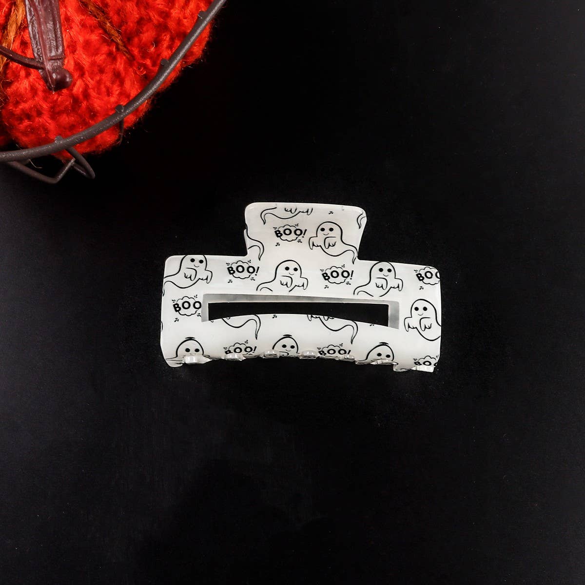 CWAHA1618_HALLOWEEN FUN RECTANGLE HAIR CLAW CLIP