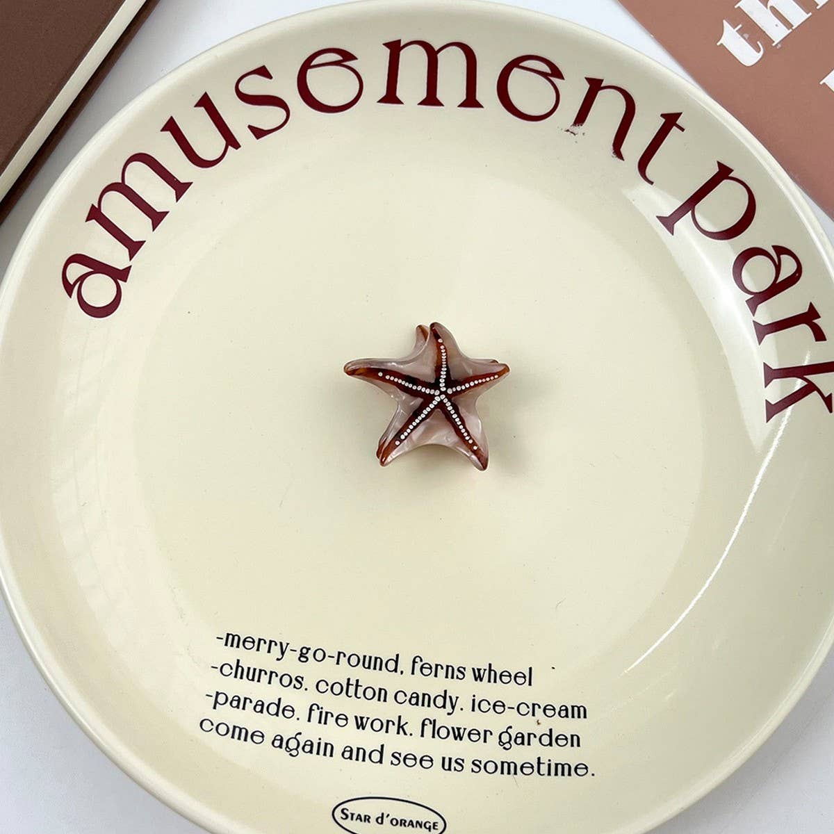 Mini Ocean Starfish Hair Claw, Chic Side Clip