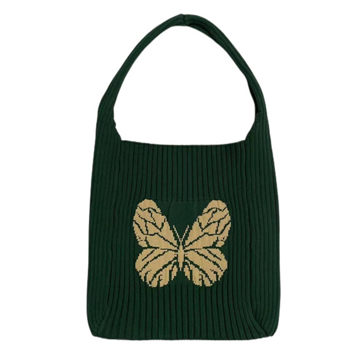 WOMEN BUTTERFLY KNITTING HOBO BAG_CWAB0836