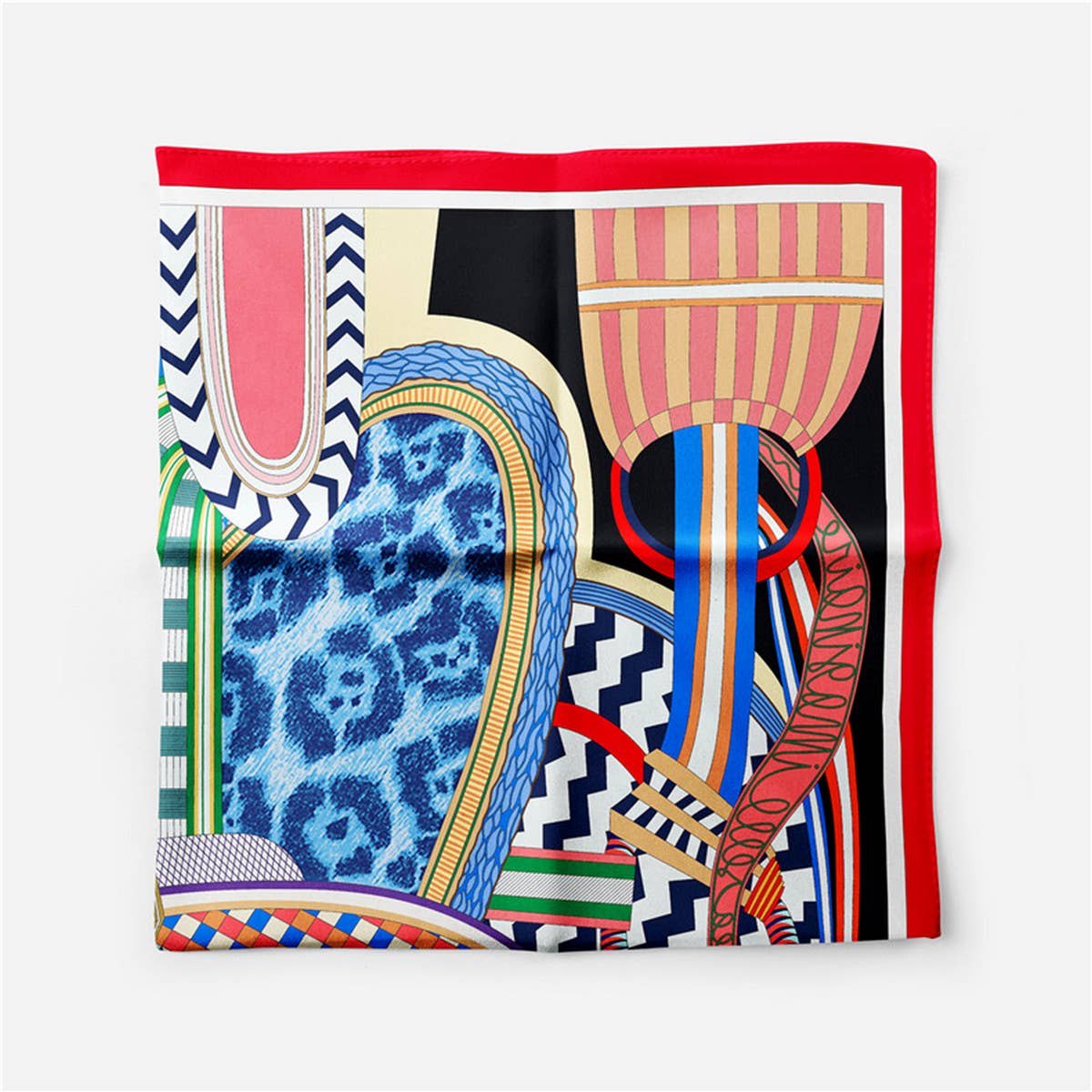 THIN VERSATILE PRINTED SQUARE SCARF