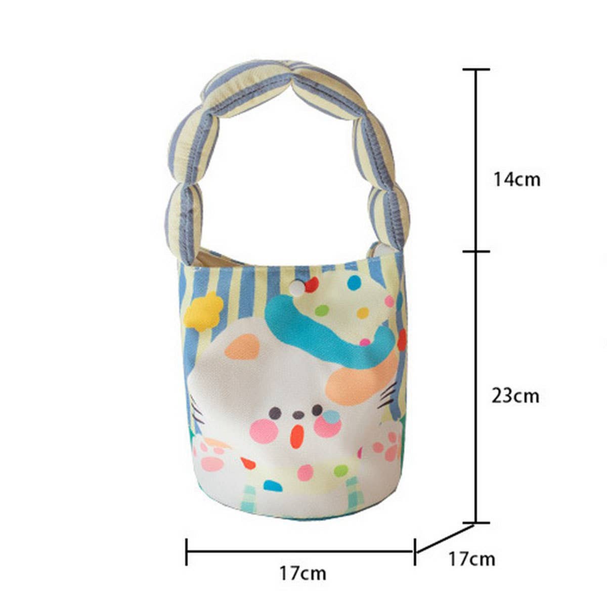 Cute Canvas Bucket Tote ? Crossbody Style_CWAB5597