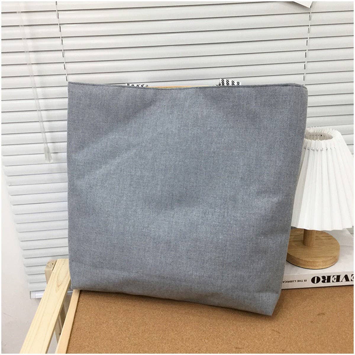 CUTE CAT EMBROIDERED CANVAS SHOULDER BAG TOTE BAG_CWAB1676