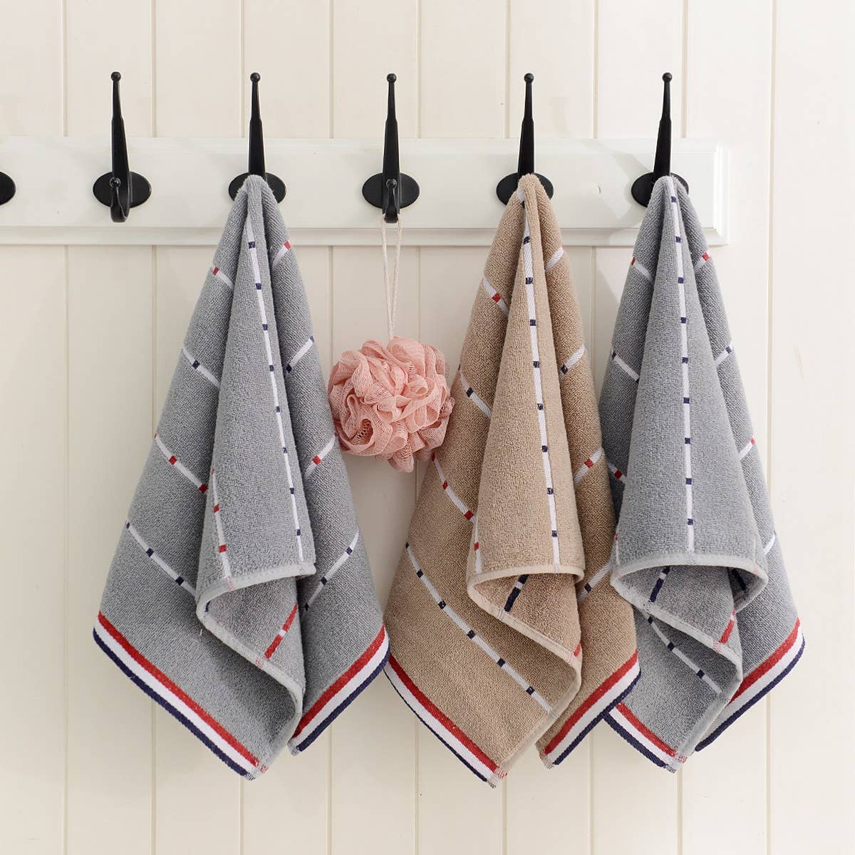 HOUSEHOLD STRIPED COTTON ABSORBENT TOWEL SOFT GIFT