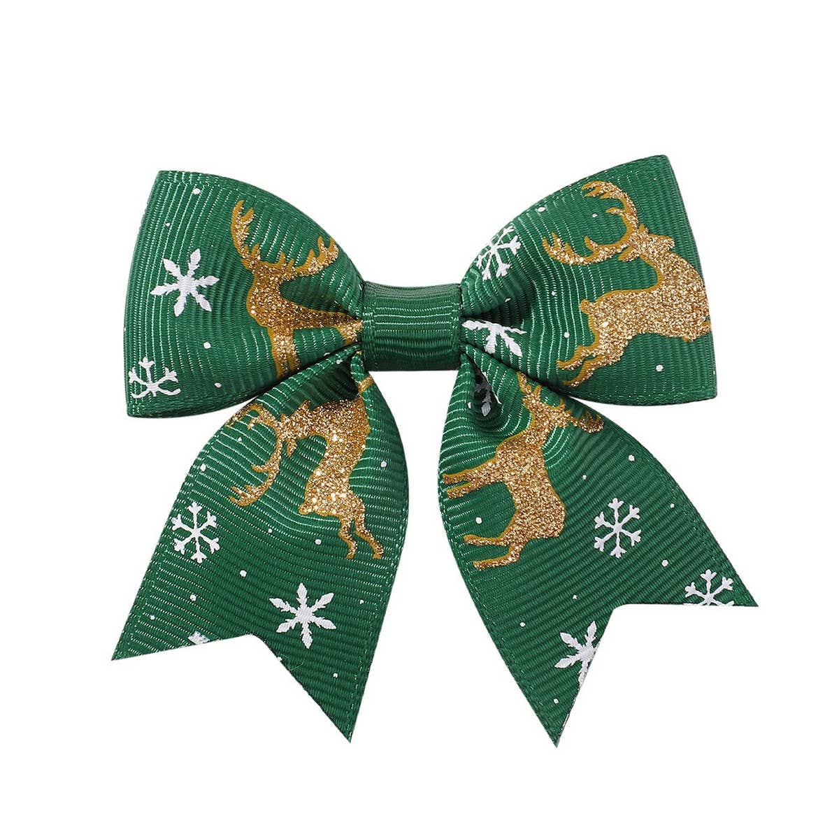 Girls¡¯ Xmas Hair Clip with Reindeer & Snow