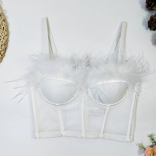 SWEET FEATHERED COMFORT HERRINGBONE CORSET