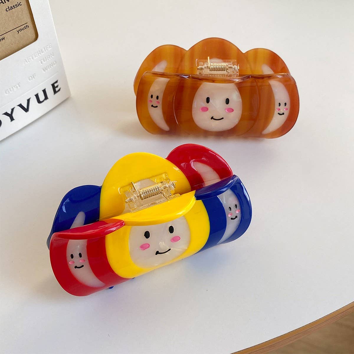 Bold Colorblock Claw Clip ??Large & Edgy Style_CWAHA6009