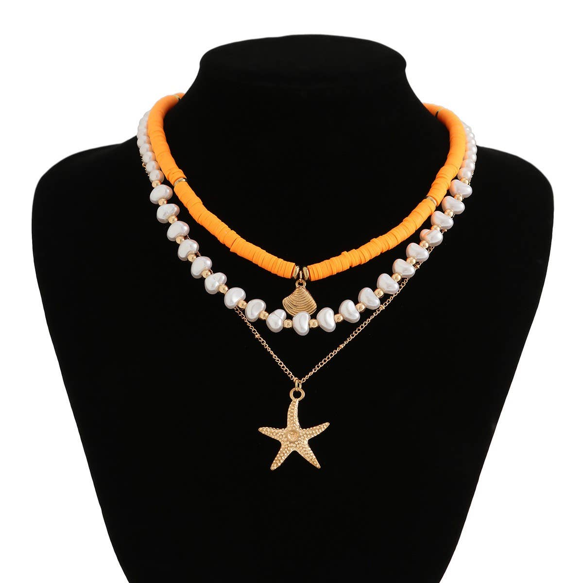 NEW BEACH STYLE OCEAN SHELL BEADED NECKLACE