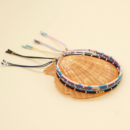 RICE BEADS HAND-WOVEN BRACELET