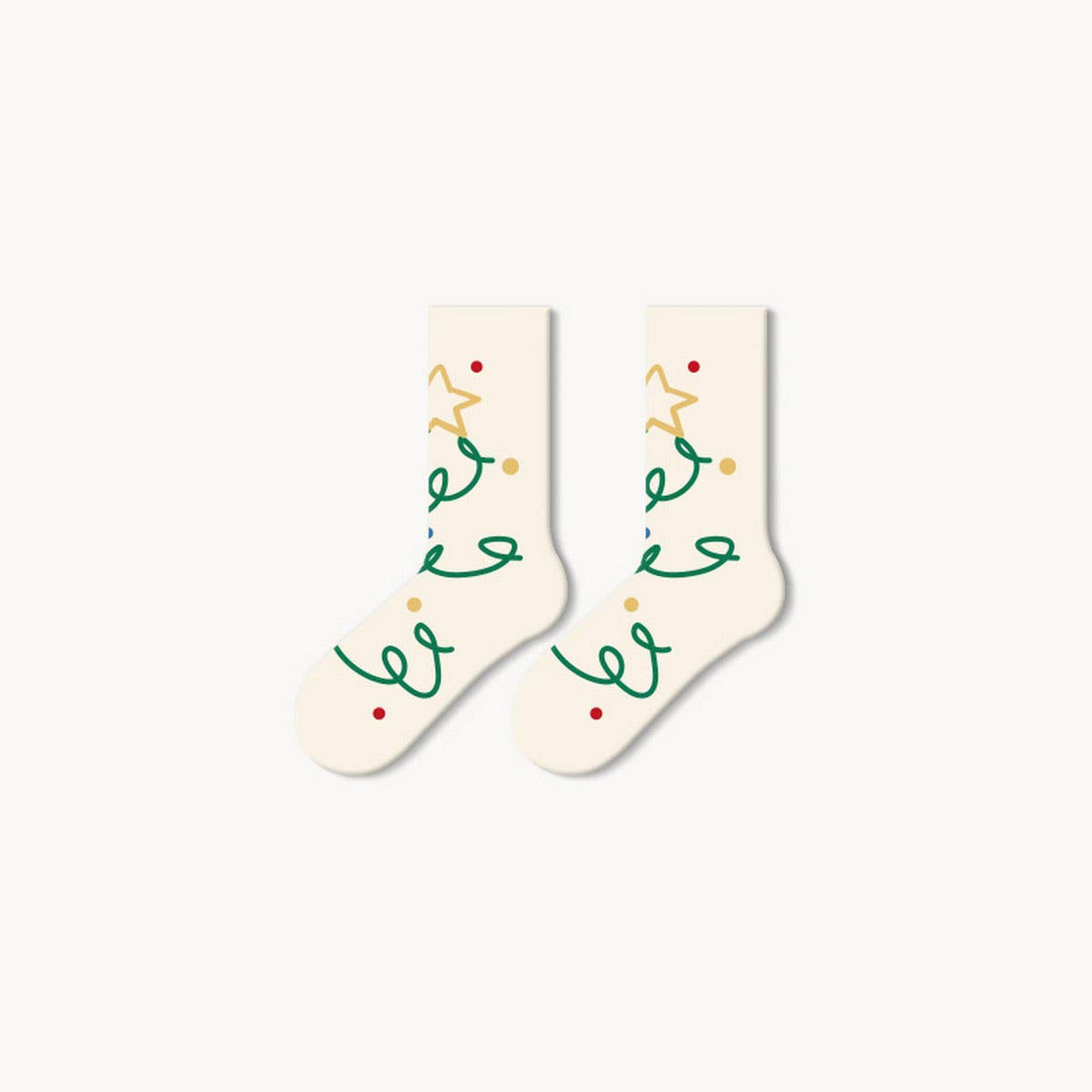 CWMS1889_CUTE CARTOON COUPLE CHRISTMAS SOCKS