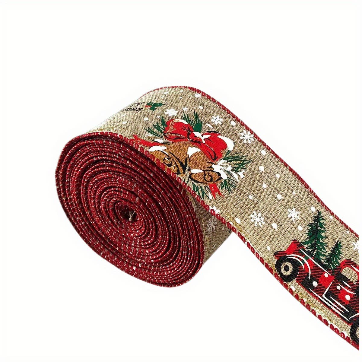 CWMM10207_CHRISTMAS  RIBBON ROLL HOLIDAY DECOR