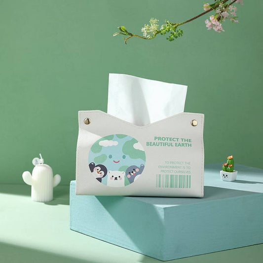 ENVIRONMENTALLY FRIENDLY EARTH SIMPLE TISSUE BOX