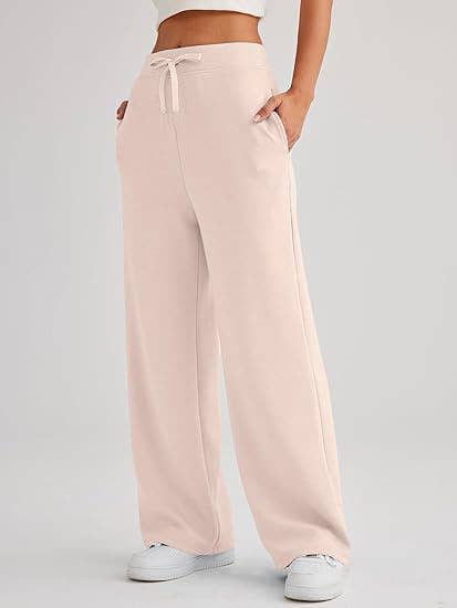 LACE-UP BAGGY HIGH-WAISTED WIDE-LEG PANTS