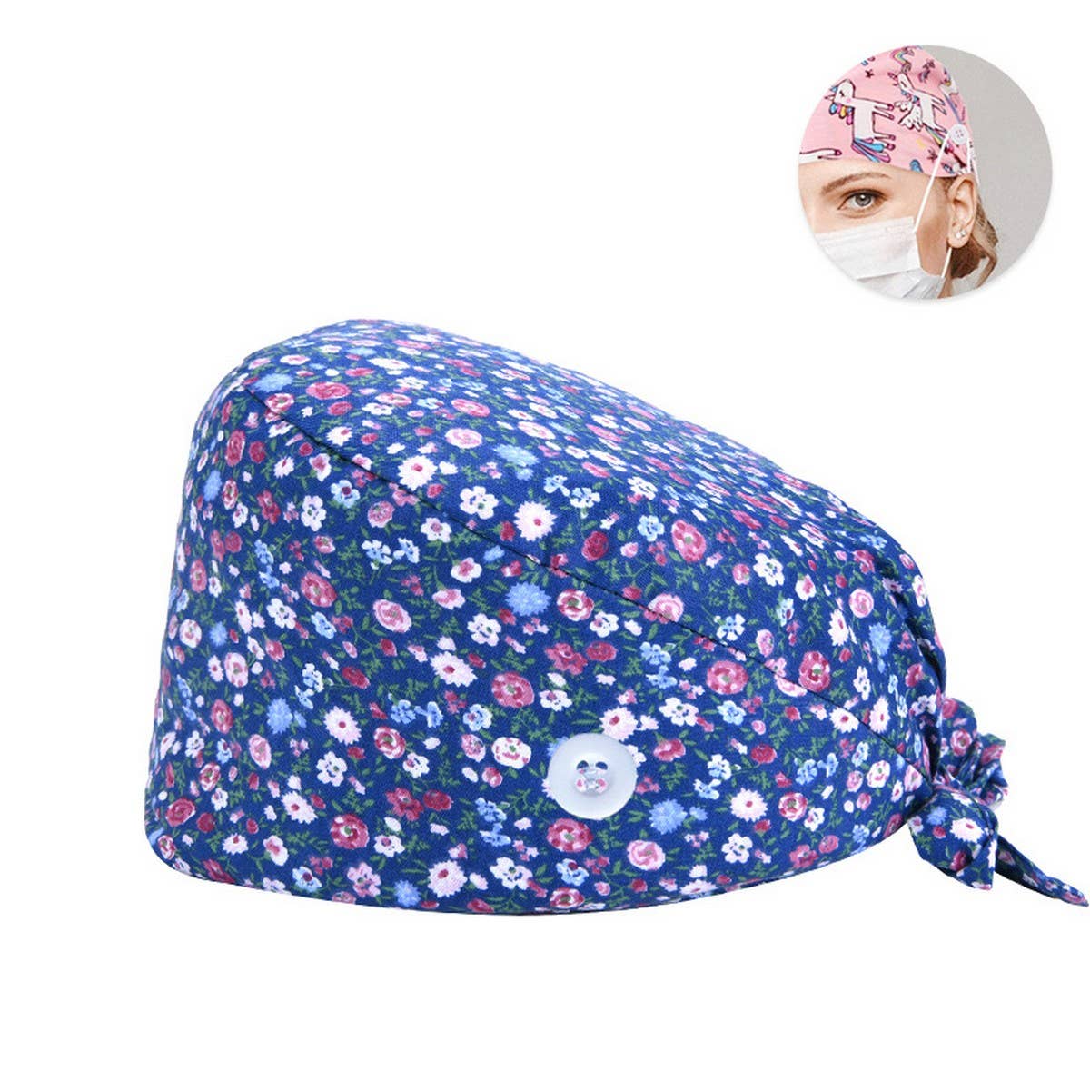 SURGICAL CAP DOCTOR CAP COTTON PRINTED CAP_CWAH3331