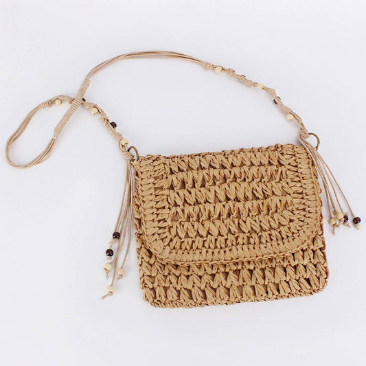 FASHIONABLE HOLIDAY WOVEN SMALL SQUARE BAG_CWAB4717