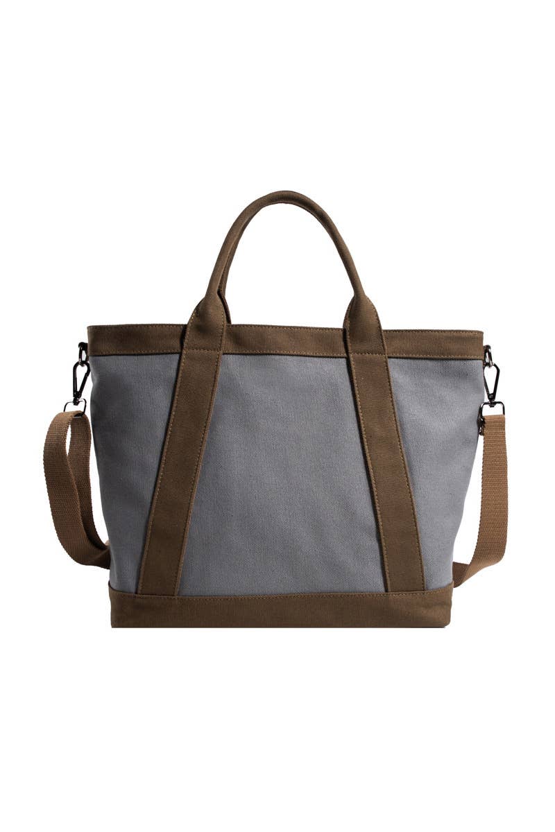 HANDLE LINE LARGE CROSS BODY CANVAS BAG_CUAB0104