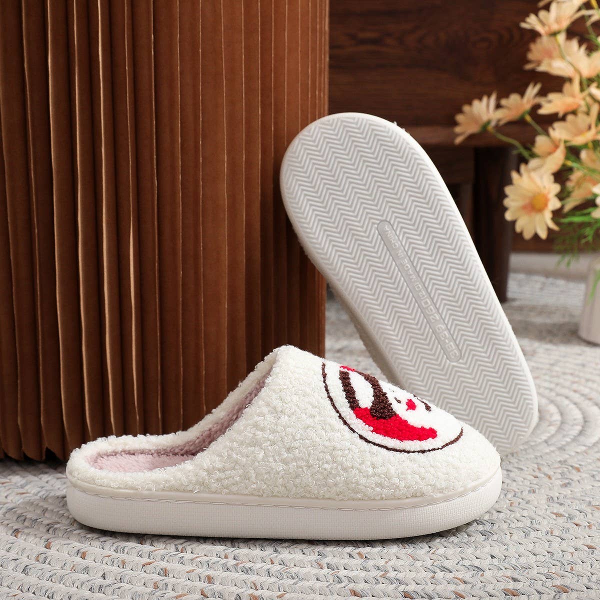 CHRISTMAS SNOWMAN TREE HOME COTTON SLIPPERS