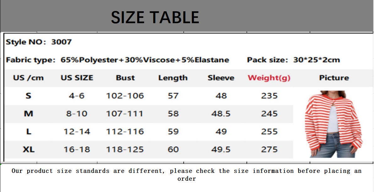 CWOCAL00609_STRIPED COLORBLOCK LONG SLEEVE CARDIGAN SWEATER