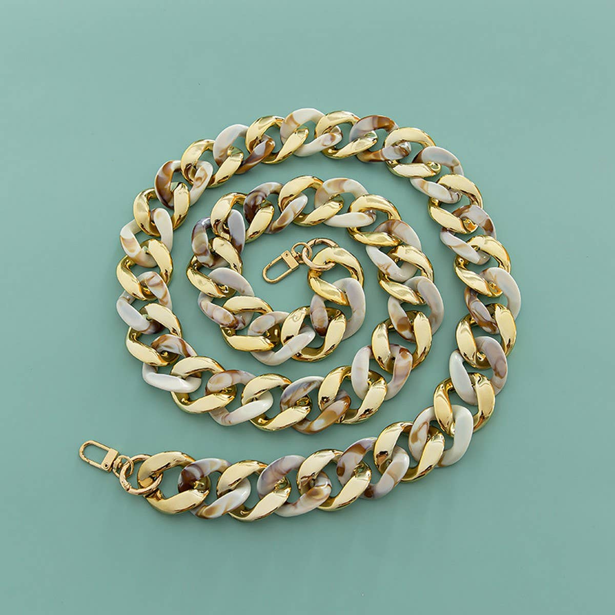 Large Resin Acrylic Bag Chain,Wide Shoulder Strap