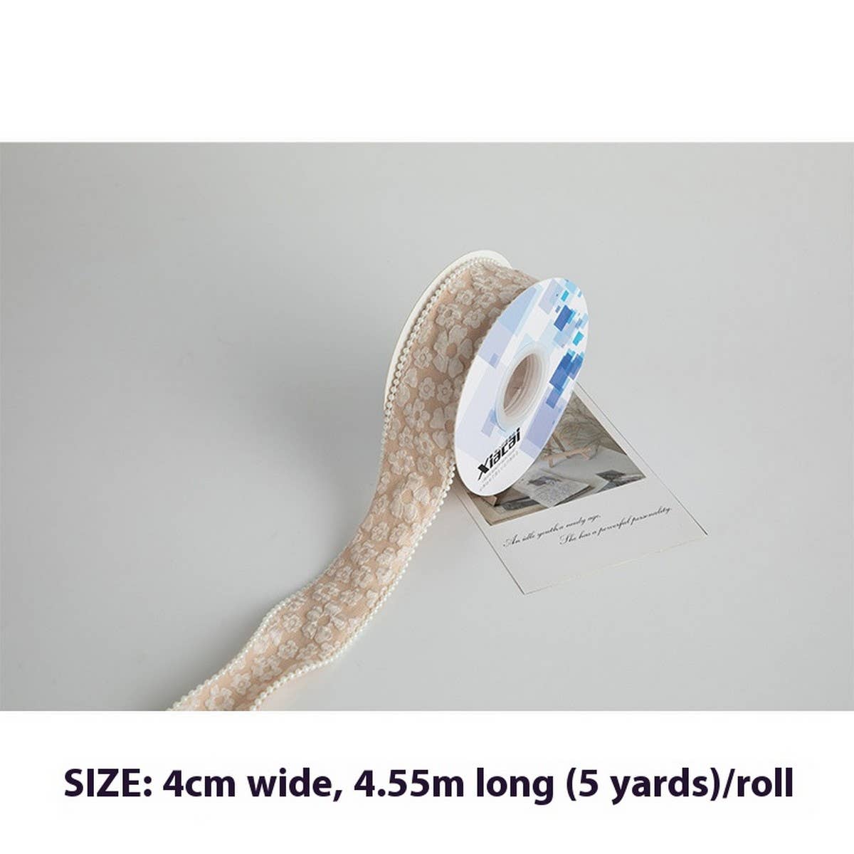 DIY FLORAL RIBBON WITH THREE-DIMENSIONAL PATTERN