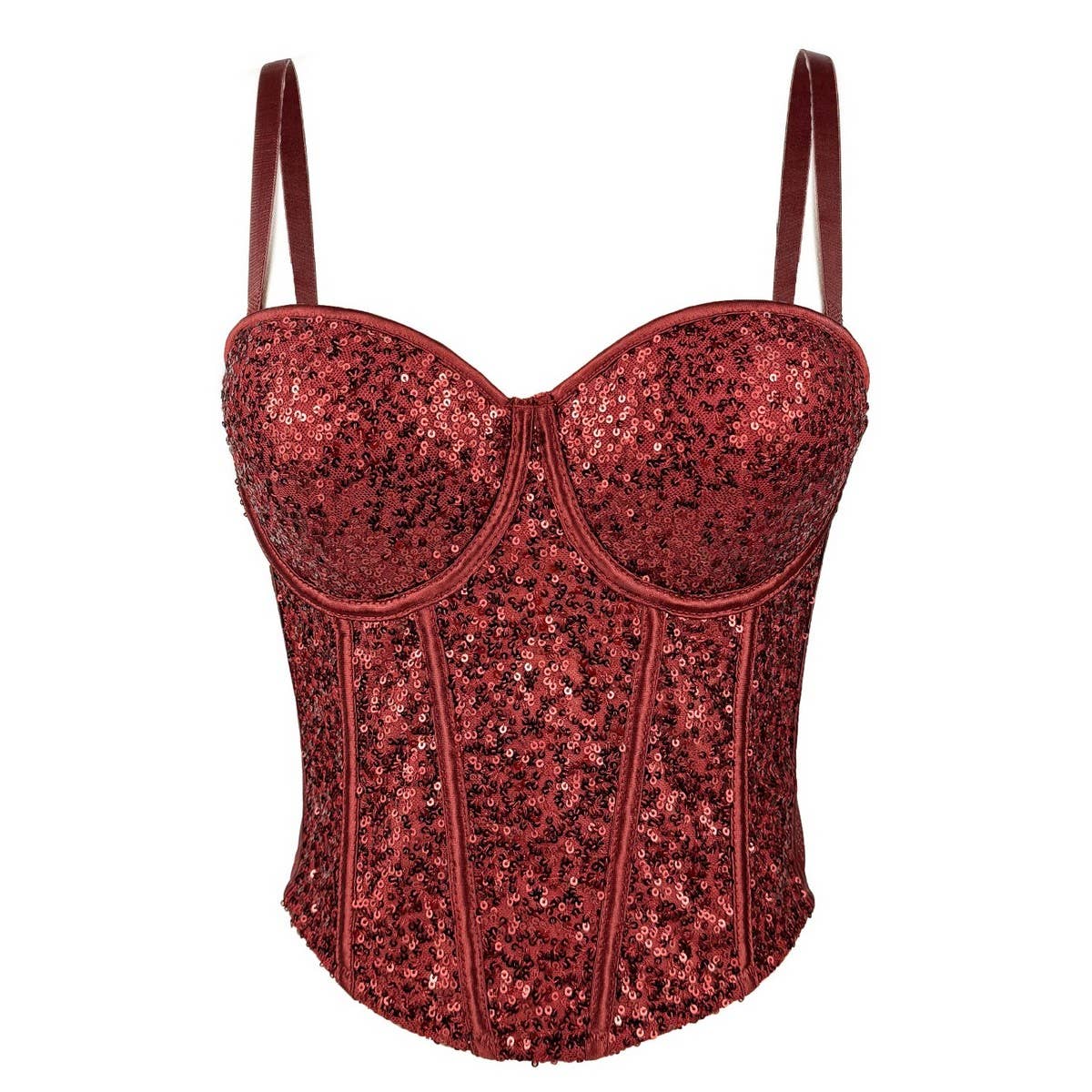 SEXY SLIM FIT SEQUINED HERRINGBONE BRA