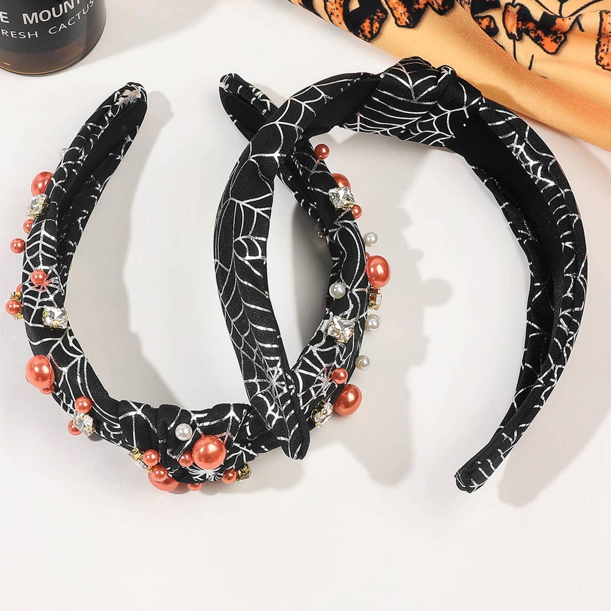 HALLOWEEN DIAMOND PEARL HEADBAND_CWAHA1636