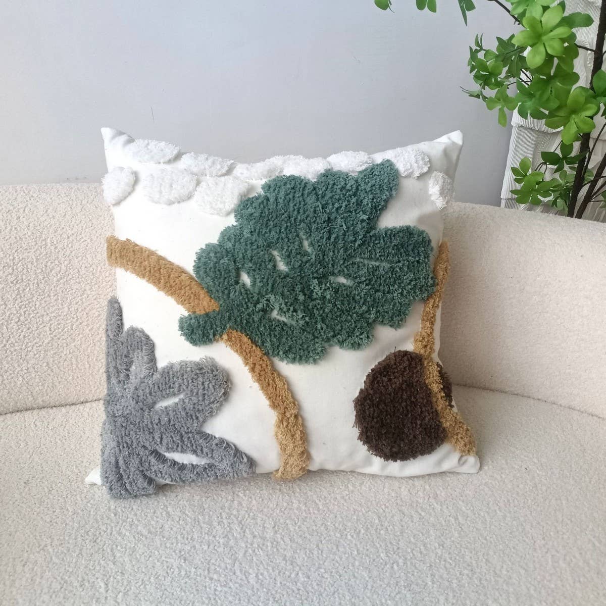 PLANT PATTERN THROW PILLOW COVERS_CWMM0239