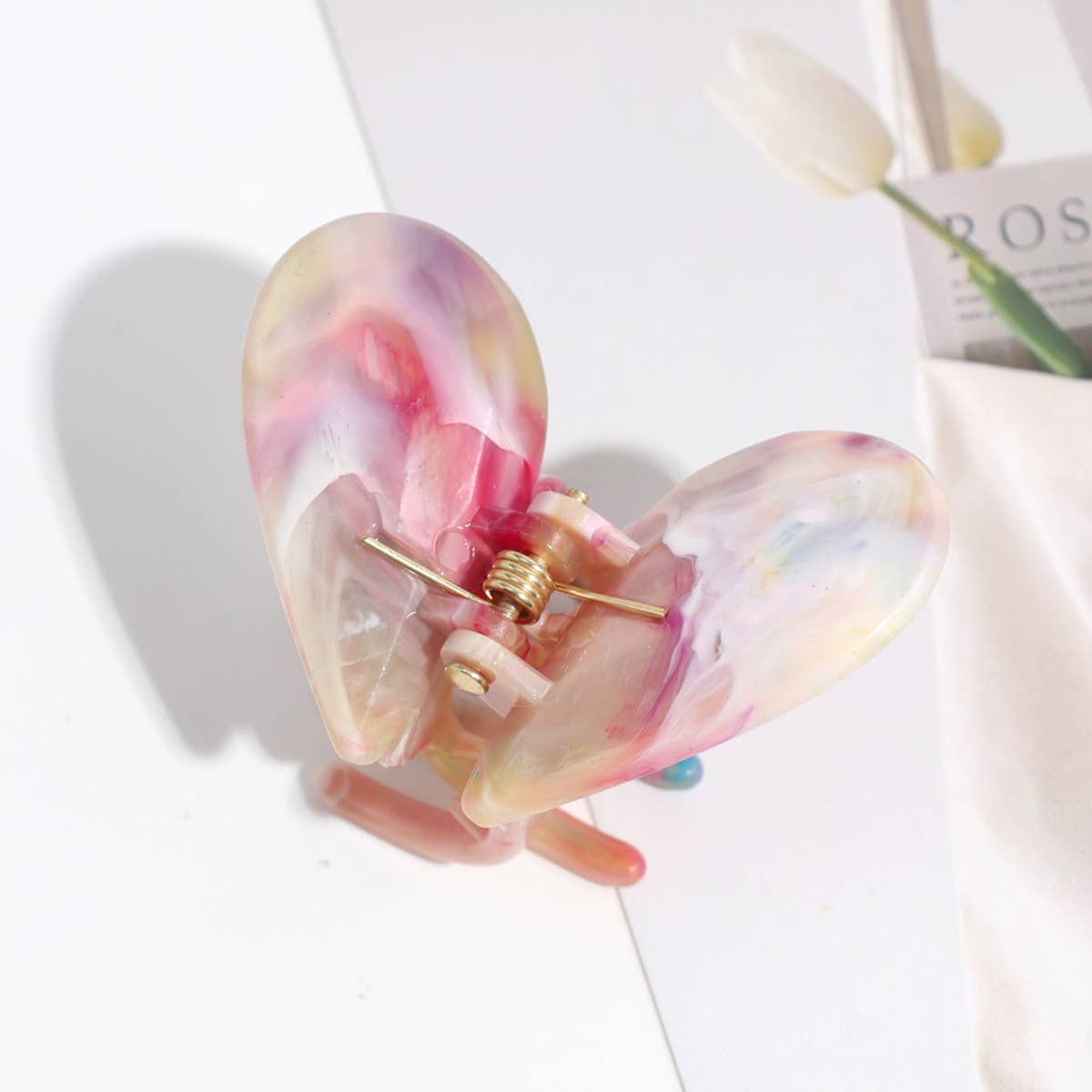 ALL-MATCH GRADIENT HEART HAIRPIN_CWAHA2251