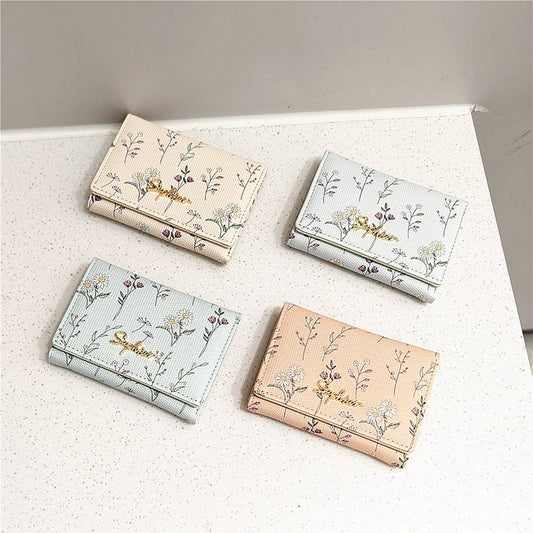 2024 NEW PRINTED FLORAL SHORT MINI WALLET_CWAB2548