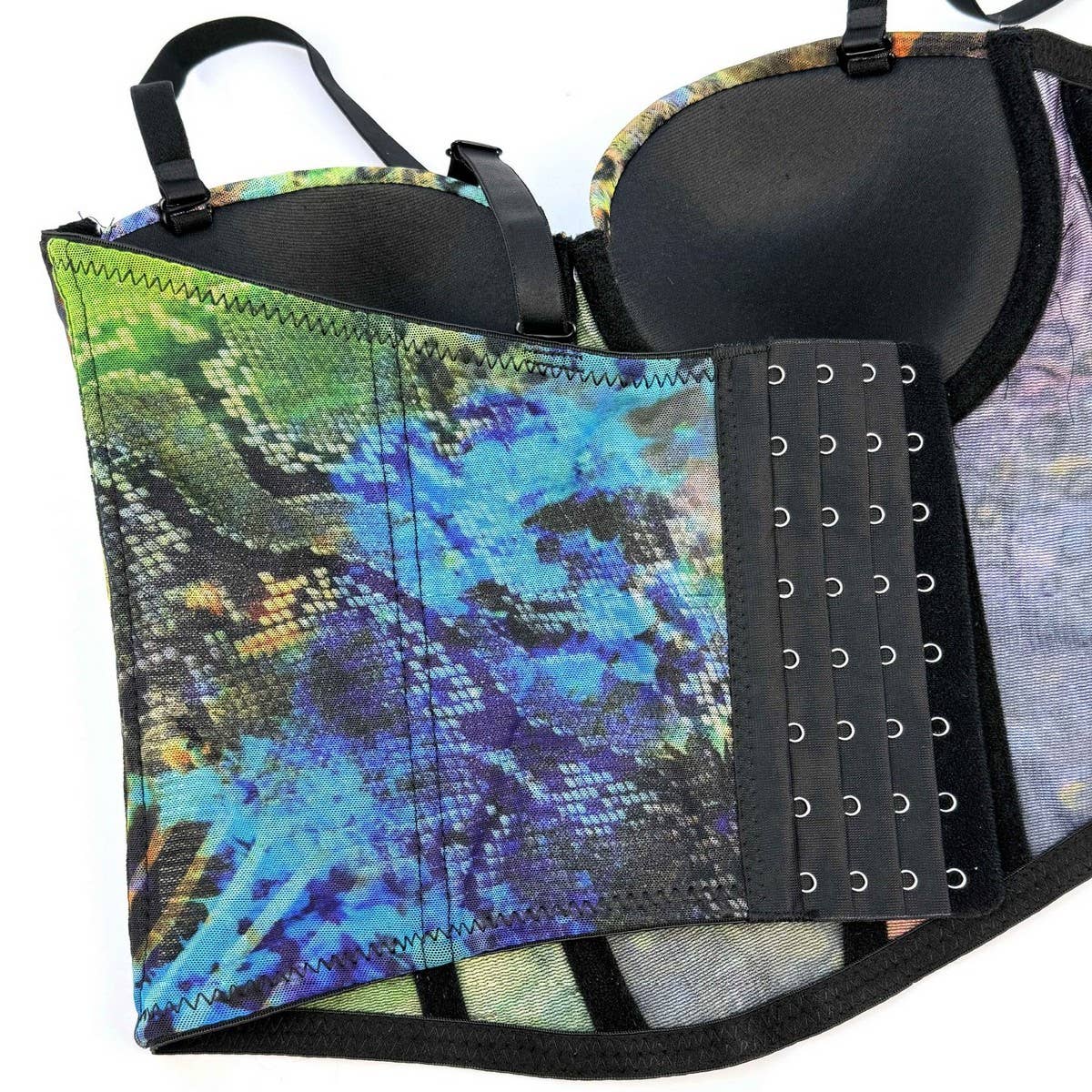 PRINTED SUSPENDERS SEXY HOT GIRL HERRINGBONE BRA_CWMM4129