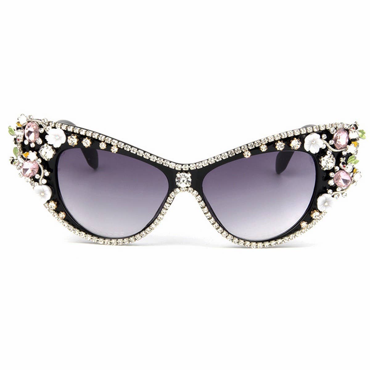 VINTAGE DIAMOND JEWELRY CAT'S EYE SUNGLASSES