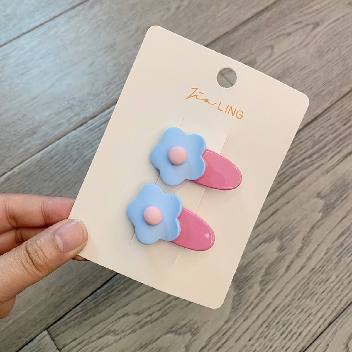 2024 NEW CHILDREN'S FLOWER OVAL HAIRPIN_CWAHA1819