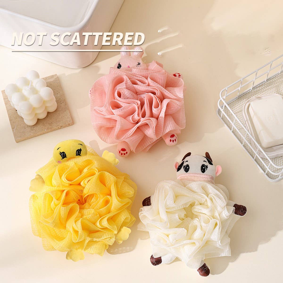 BATH POUF LARGE NON-SCATTERING BATH BALL_CWMM3386