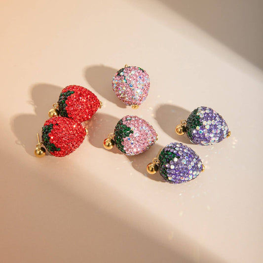 PERSONALIZED TRENDY STRAWBERRY EARRINGS_CWAJE1892