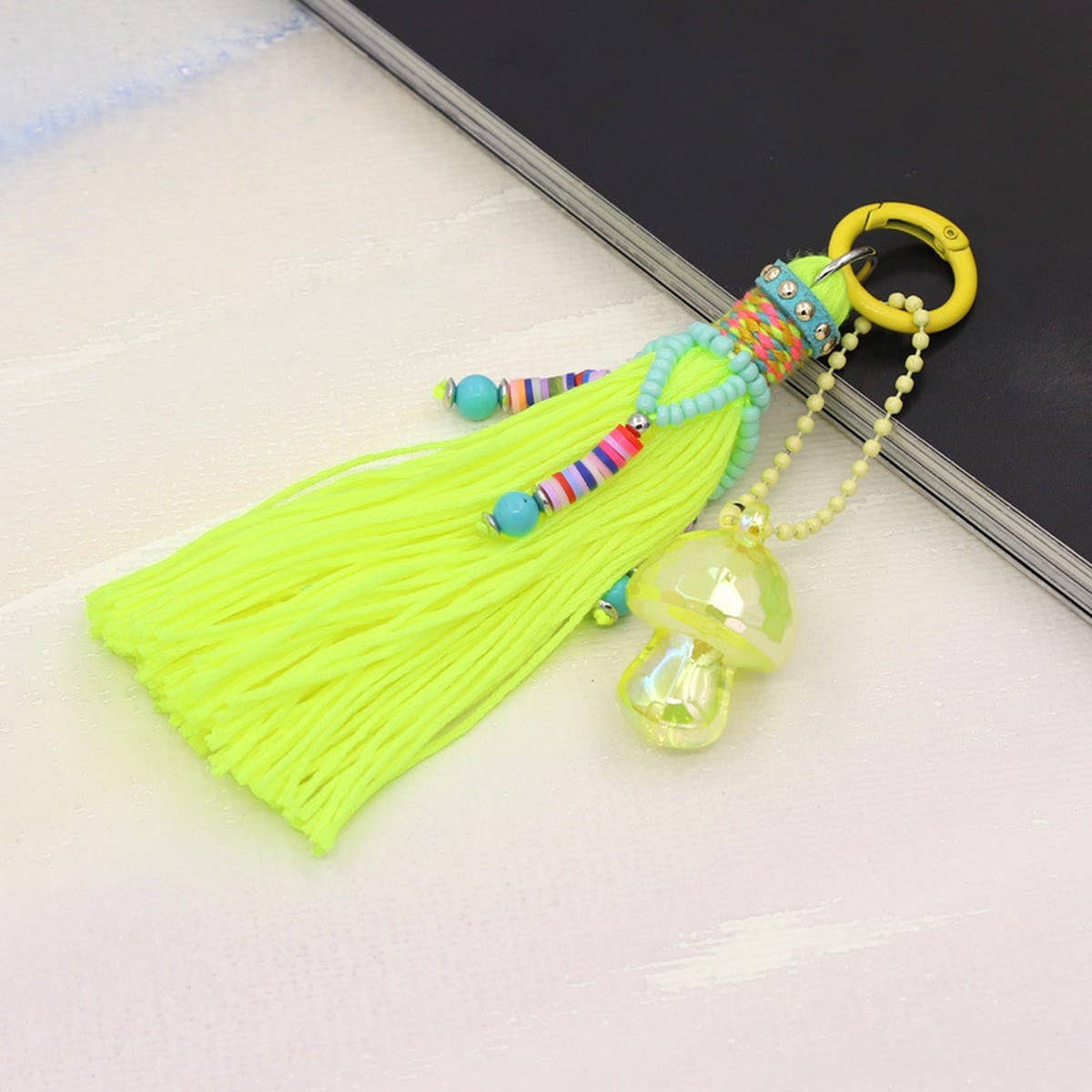 CUTE MUSHROOM TASSEL PENDANT KEYCHAIN
