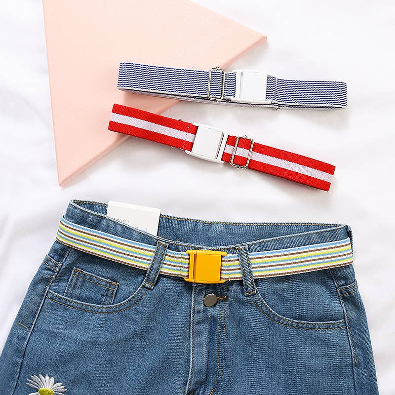 VERSATILE BRAIDED BELT BUCKLE ELASTIC BELT_CWABE0683