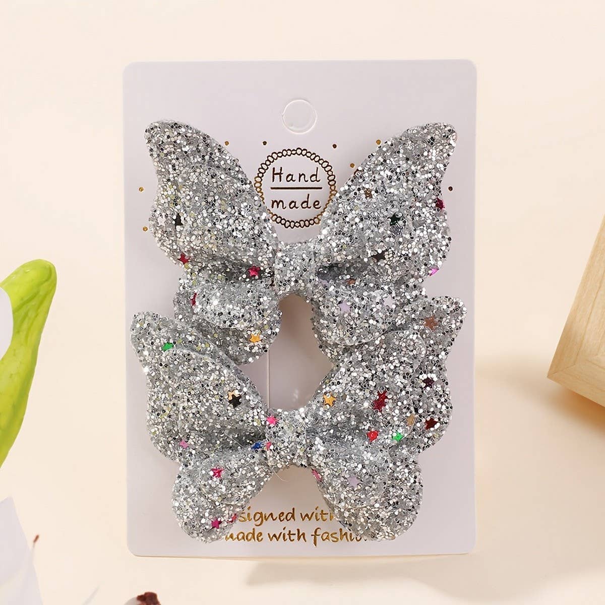 3D Gradient Glitter Bow Baby Hair Clip_CWAHA6755