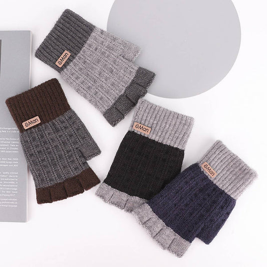 NEW ALPACA WINTER FINGERLESS WARM GLOVES_CWAG0242