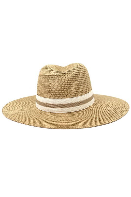 CASUAL SUMMER BANDING  PANAMA HAT_CWAH102